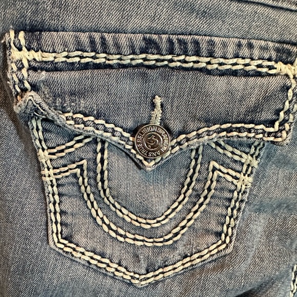 True Religion Julie Jeans Women’s Size 27 Bootcut Light Wash Y2K 90s - Picture 3 of 7